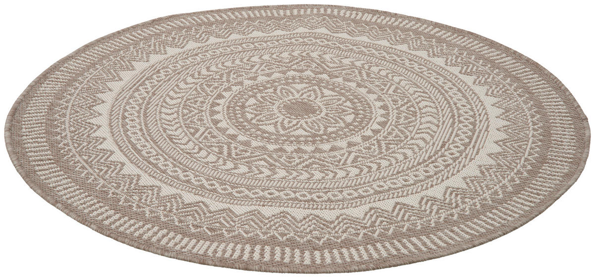 OUTDOORTEPPICH 160 cm Skara Beige  - Beige, Natur, Textil (160cm) - Novel
