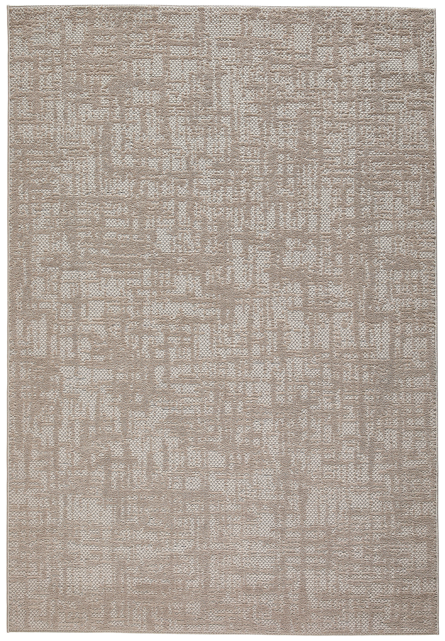 WEBTEPPICH  Wohnzimmer 120/170 cm Woven Cut-Loop Greige rechteckig  - Greige, Basics, Textil (120/170cm) - Novel