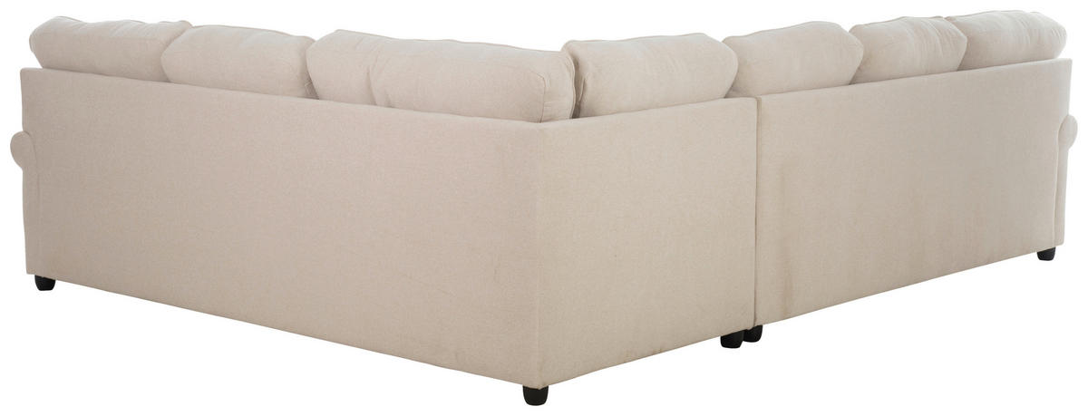 KUTNA GARNITURA tekstil  bež   - bež/crna, Konvencionalno, tekstil/drvo (394/100/245cm) - P & B