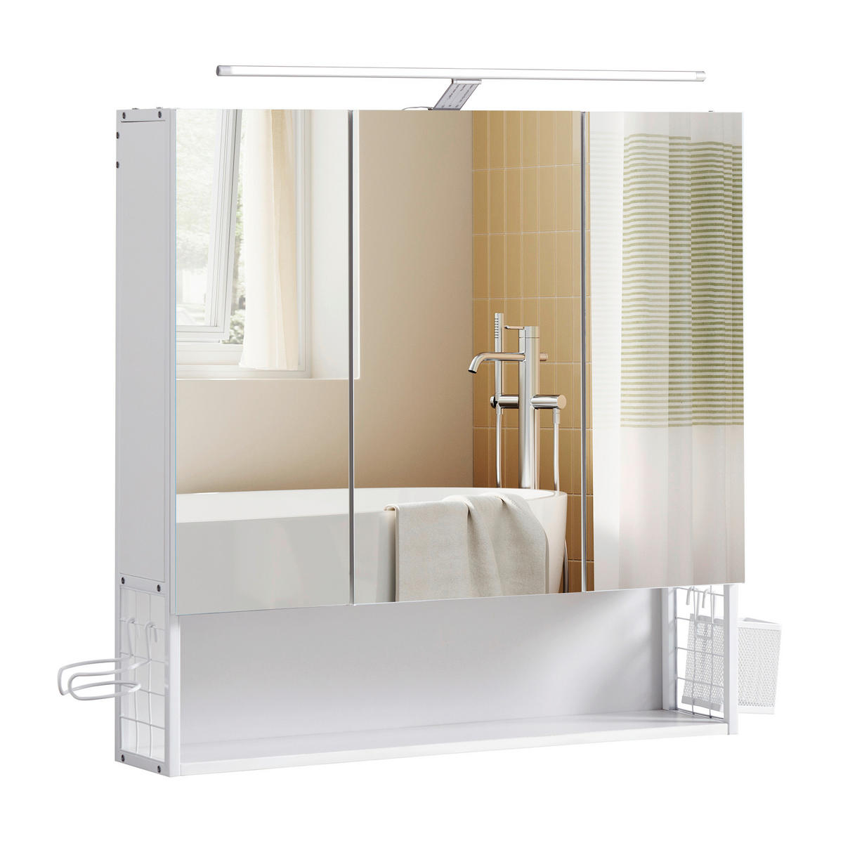 SPIEGELSCHRANK 70/70/14.5 cm  - Trend, Glas/Holzwerkstoff (70/70/14.5cm) - MID.YOU