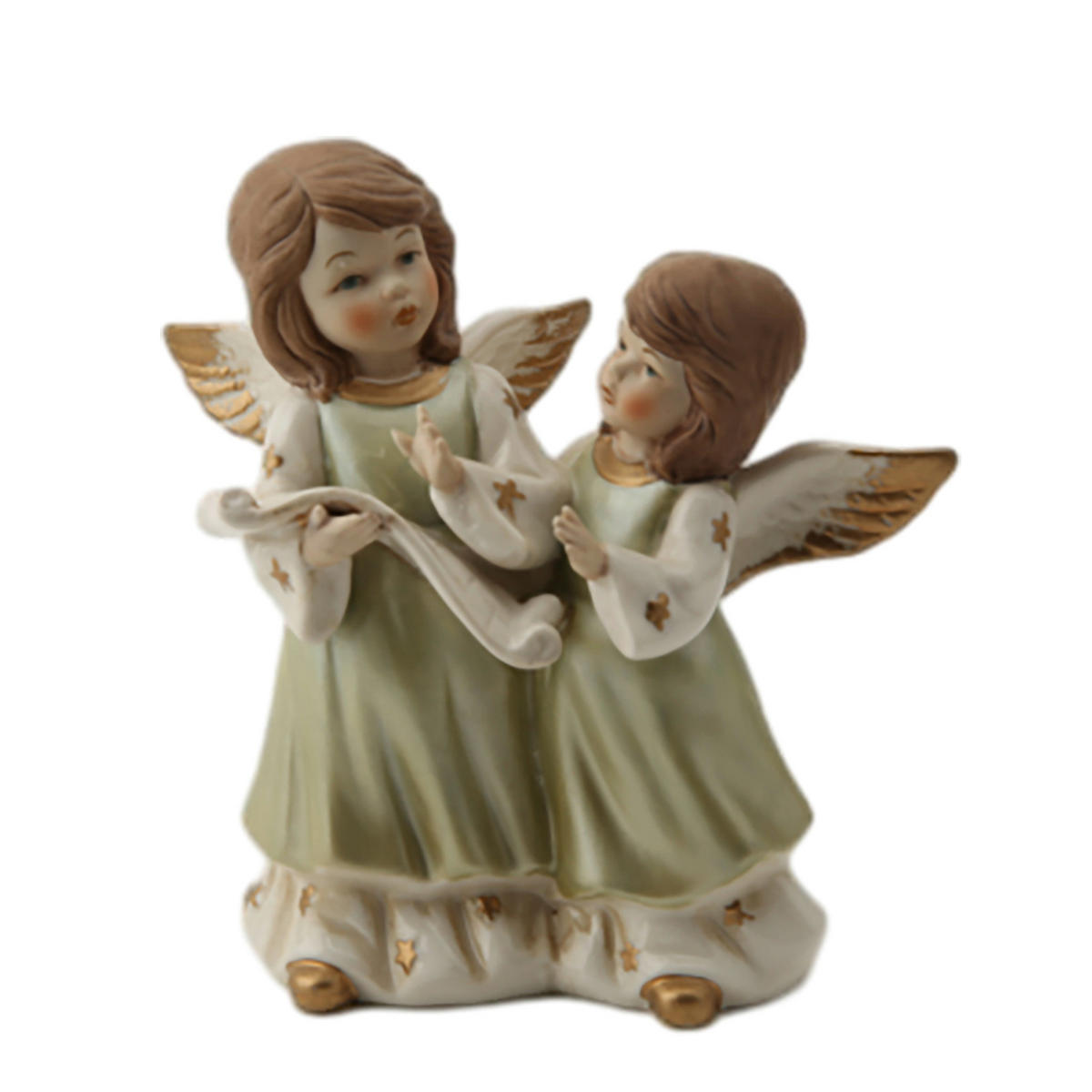 DEKOR ANGYAL - zöld, Lifestyle, kerámia (15,2/15,8/9,1cm) - X-Mas