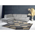 ECKSOFA Grau Webstoff  - Schwarz/Grau, KONVENTIONELL, Textil/Metall (225/288cm) - Carryhome