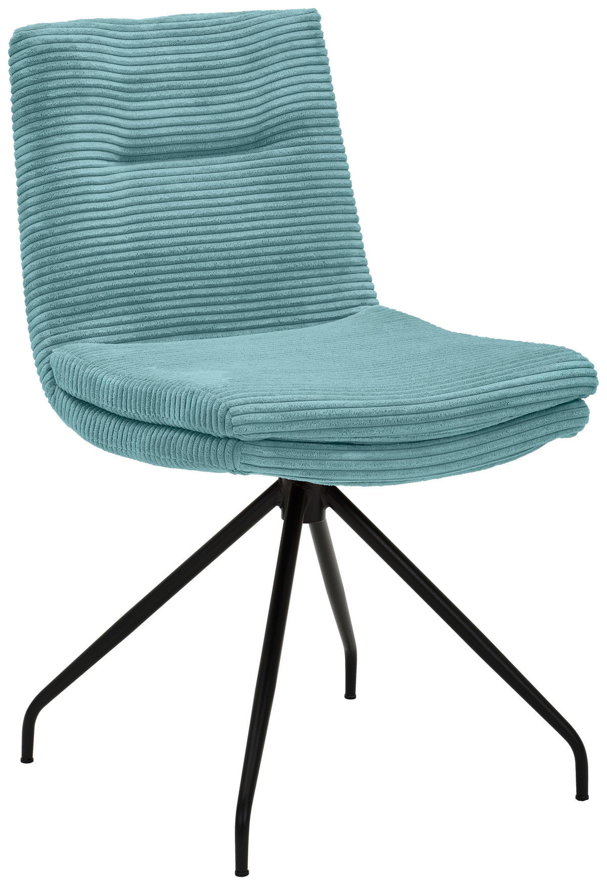 STUHL - Petrol/Schwarz, Design, Textil/Metall (50/85/64cm) - Musterring