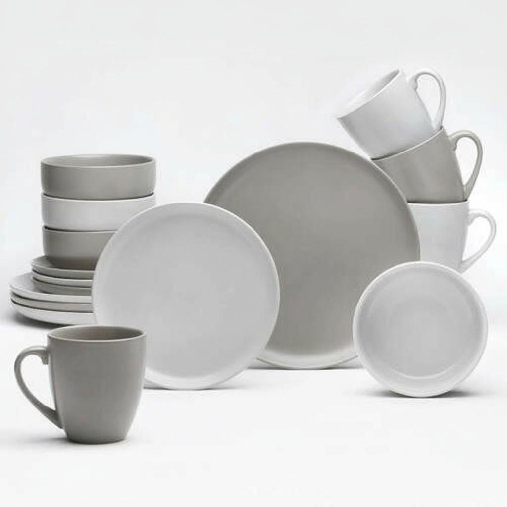 KOMBISERVICE Taupe, Sandfarben Stockholm 16-teilig 4 Personen  - Taupe/Sandfarben, Basics, Keramik - Van Well