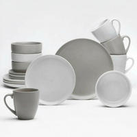 KOMBISERVICE Taupe, Sandfarben Stockholm 16-teilig 4 Personen  - Taupe/Sandfarben, Basics, Keramik - Van Well