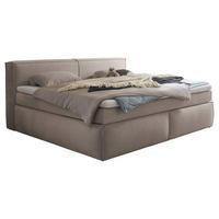 FAMILIENBOXSPRINGBETT - Taupe/Schwarz, LIFESTYLE, Kunststoff/Textil (240/200cm) - Esposa