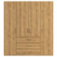 DREHTÜRENSCHRANK in Eichefarben - Eichefarben, Design, Holzwerkstoff/Kunststoff (201/223/60cm) - Novel