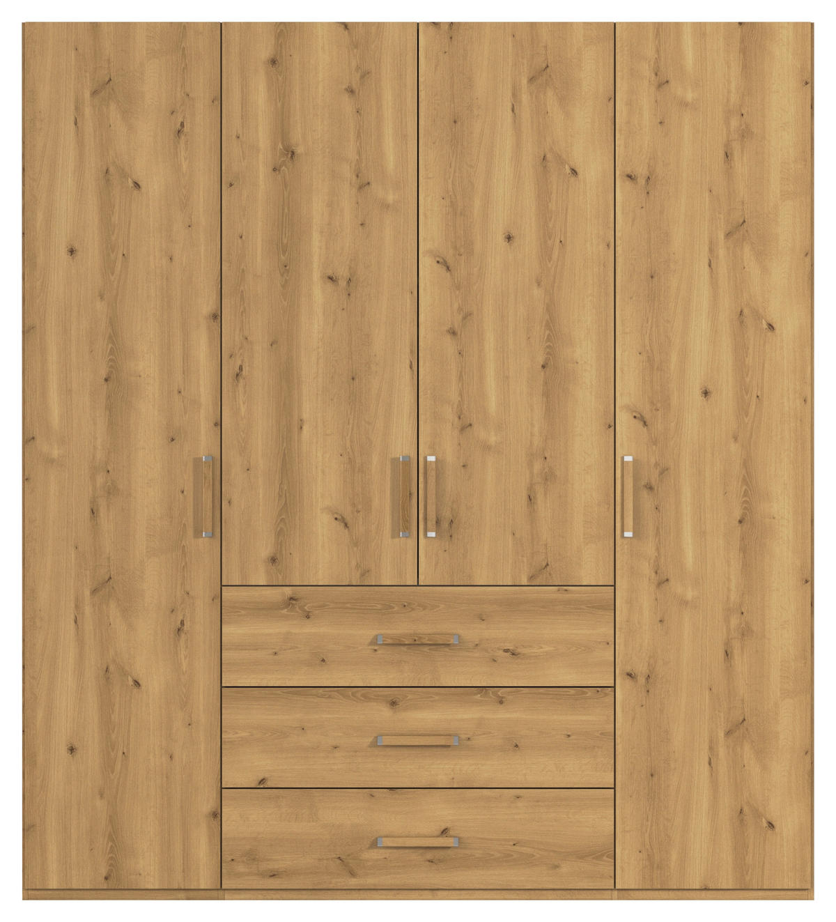 DREHTÜRENSCHRANK  in Eichefarben  - Eichefarben, Design, Holzwerkstoff/Kunststoff (201/223/60cm) - Novel