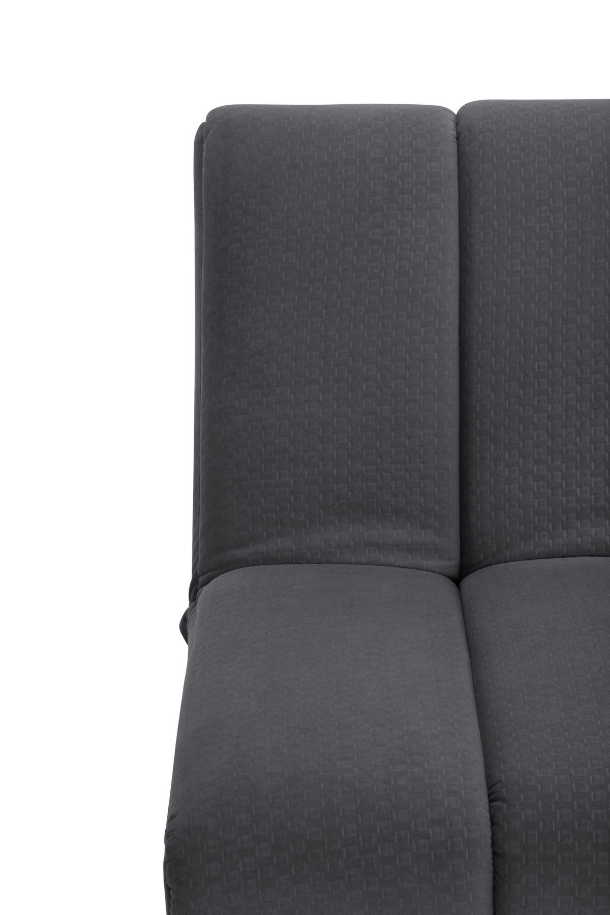 JUGEND- UND KINDERSOFA Flanell Dunkelgrau  - Dunkelgrau/Schwarz, MODERN, Holz/Textil (180/81/93cm) - P & B