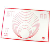 BACKMATTE  - Rot/Weiß, Basics, Kunststoff (40/60cm) - Dr.Oetker