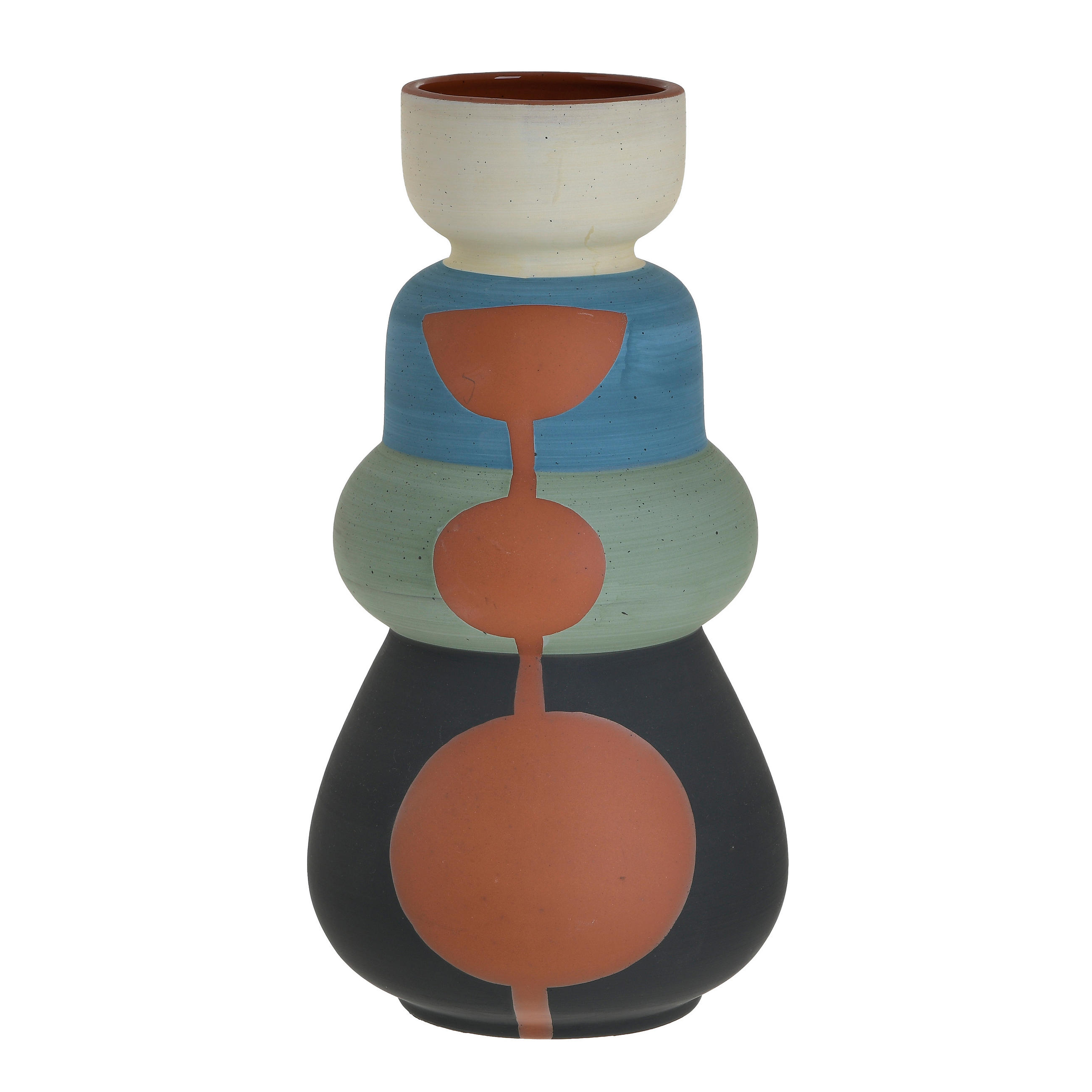 XXXLutz Vase Mehrfarbig 14x26x14 cm