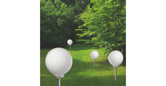 SOLARLEUCHTE - Silberfarben/Schwarz, Basics, Kunststoff (30/76,5cm) - Boxxx
