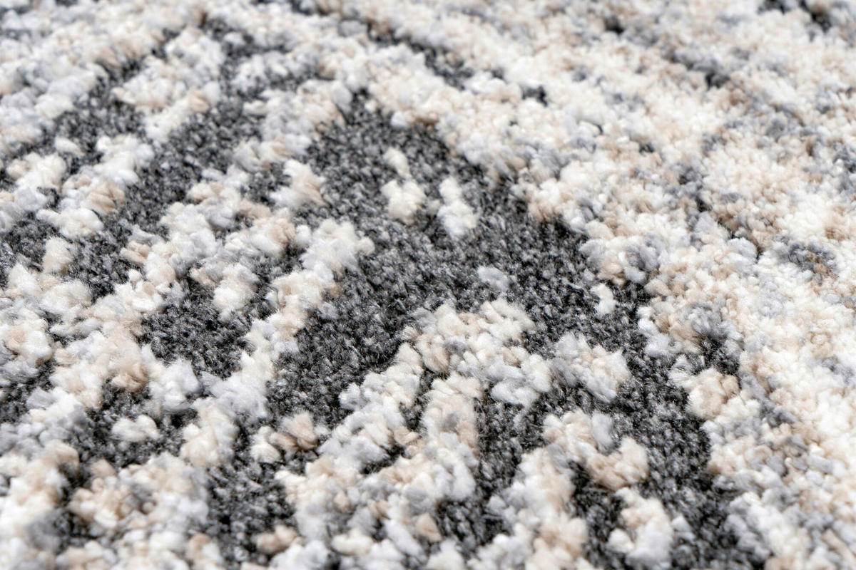 FLACHWEBETEPPICH 60/110 cm Grau rechteckig  - Grau, Basics, Textil (60/110cm) - Kayoom