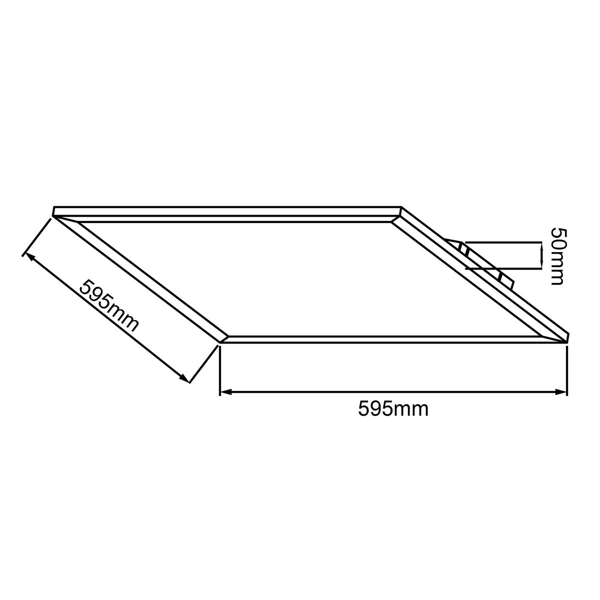 LED-PANEEL - Weiss, Basics, Kunststoff/Metall (5/59,5/59,5cm) - Brilliant