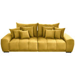 BIGSOFA Feincord Gelb  - Gelb/Schwarz, KONVENTIONELL, Holz/Textil (280/67/120cm) - Carryhome