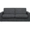 SCHLAFSOFA Anthrazit, Schwarz  - Chromfarben/Anthrazit, KONVENTIONELL, Textil/Metall (188/86/97cm) - Novel