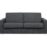 SCHLAFSOFA Anthrazit, Schwarz  - Chromfarben/Anthrazit, KONVENTIONELL, Textil/Metall (188/86/97cm) - Novel