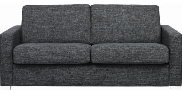 SCHLAFSOFA Anthrazit, Schwarz  - Chromfarben/Anthrazit, KONVENTIONELL, Textil/Metall (188/86/97cm) - Novel