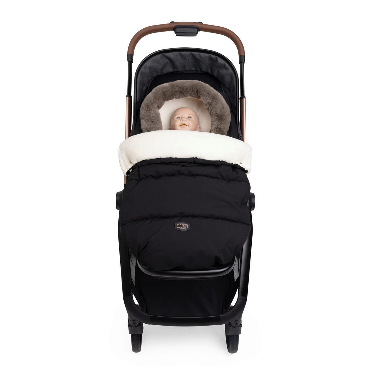FUßSACK  - Schwarz, Basics, Textil (48/90cm) - Chicco