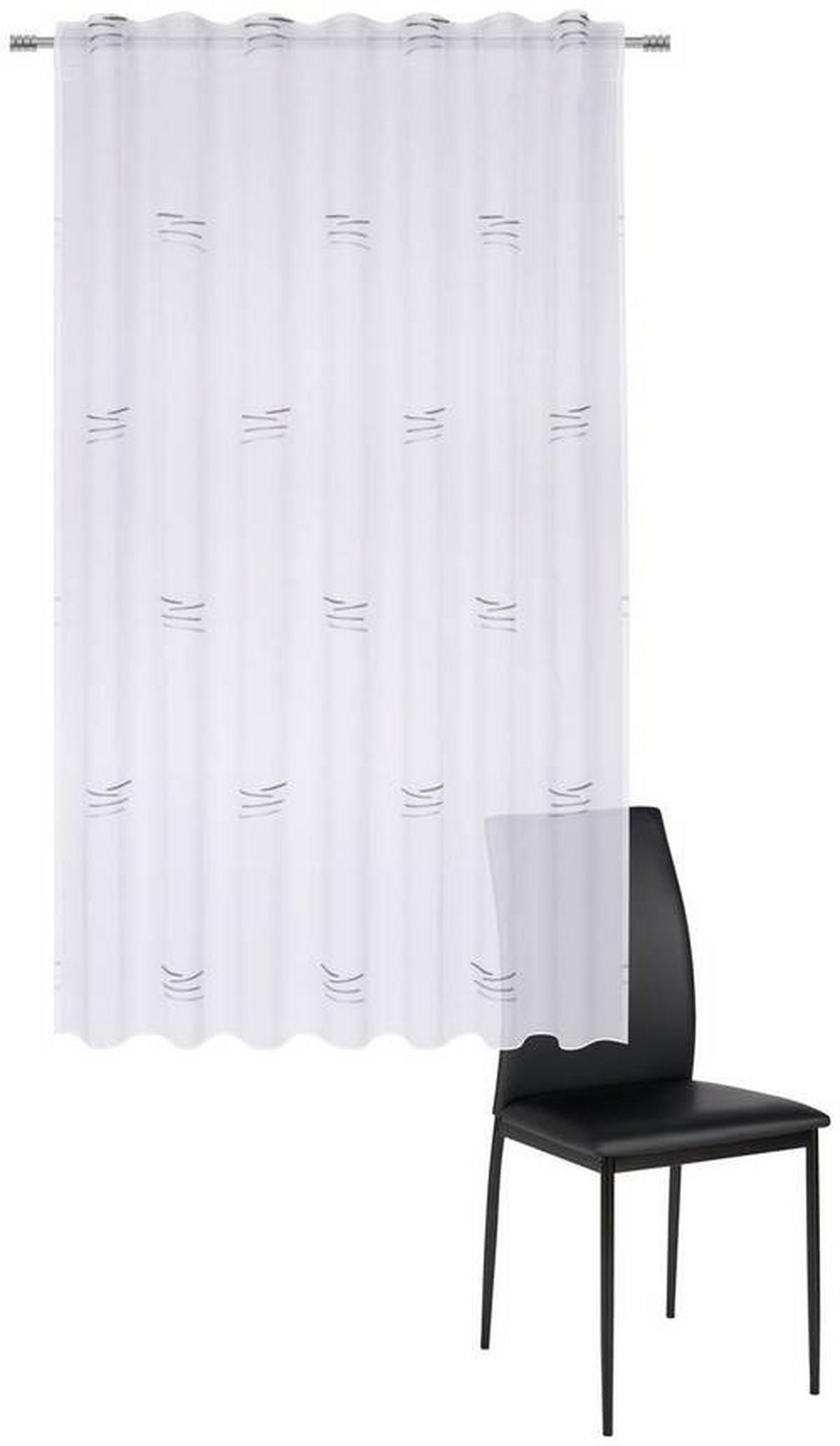 GOTOVA ZAVESA siva, bela - siva/bela, Konvencionalno, tekstil (140/180cm) - Esposa