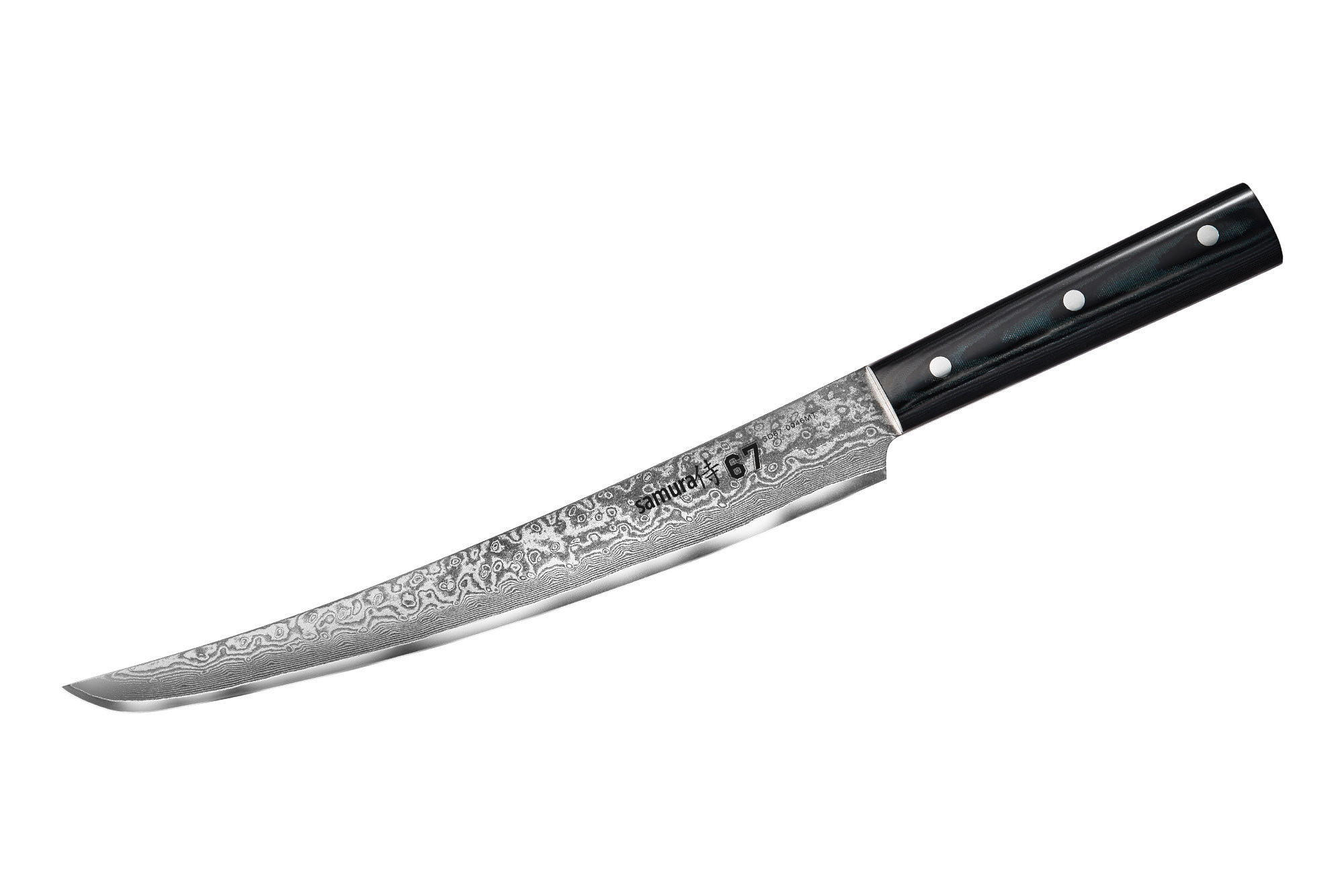 KUHINJSKI NOŽ  DAMASCU67 35.8/1.8/4 cm           nerjaveče jeklo - srebrne barve/črna, Basics, kovina/leseni material (35.8/1.8/4cm) - Samura
