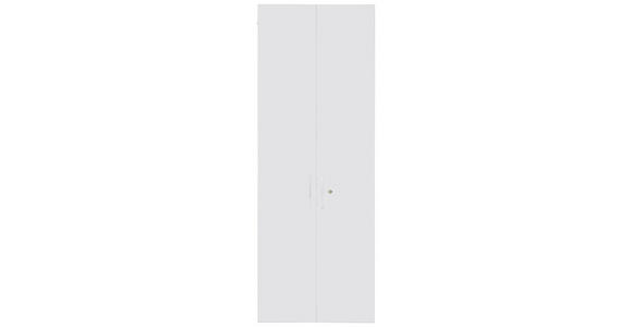 TÜR 75,6/207/1,8 cm - Silberfarben/Weiß, KONVENTIONELL, Holzwerkstoff/Metall (75,6/207/1,8cm) - Voleo