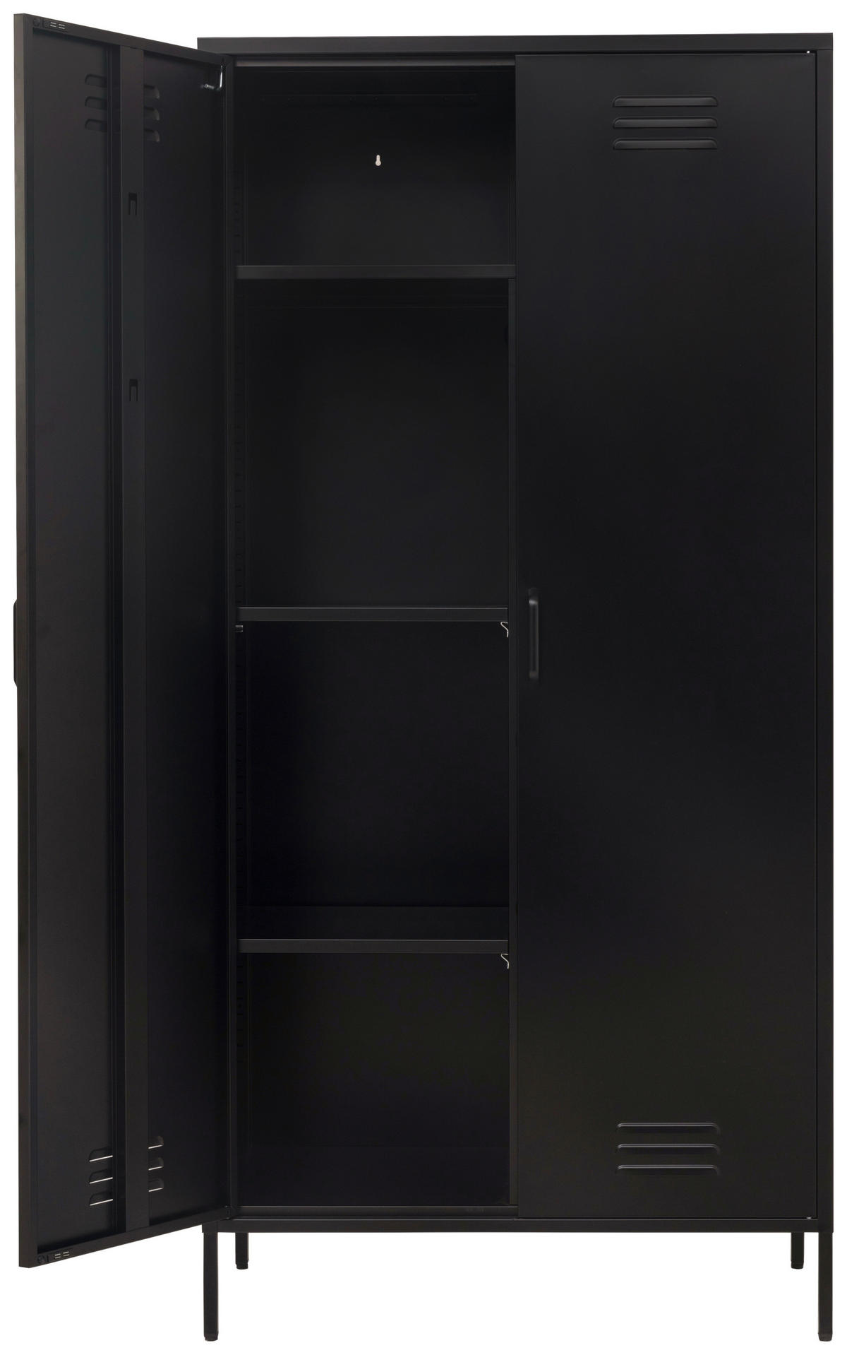 HIGHBOARD  in 80/185/40 cm  - Schwarz, Design, Metall (80/185/40cm) - MID.YOU