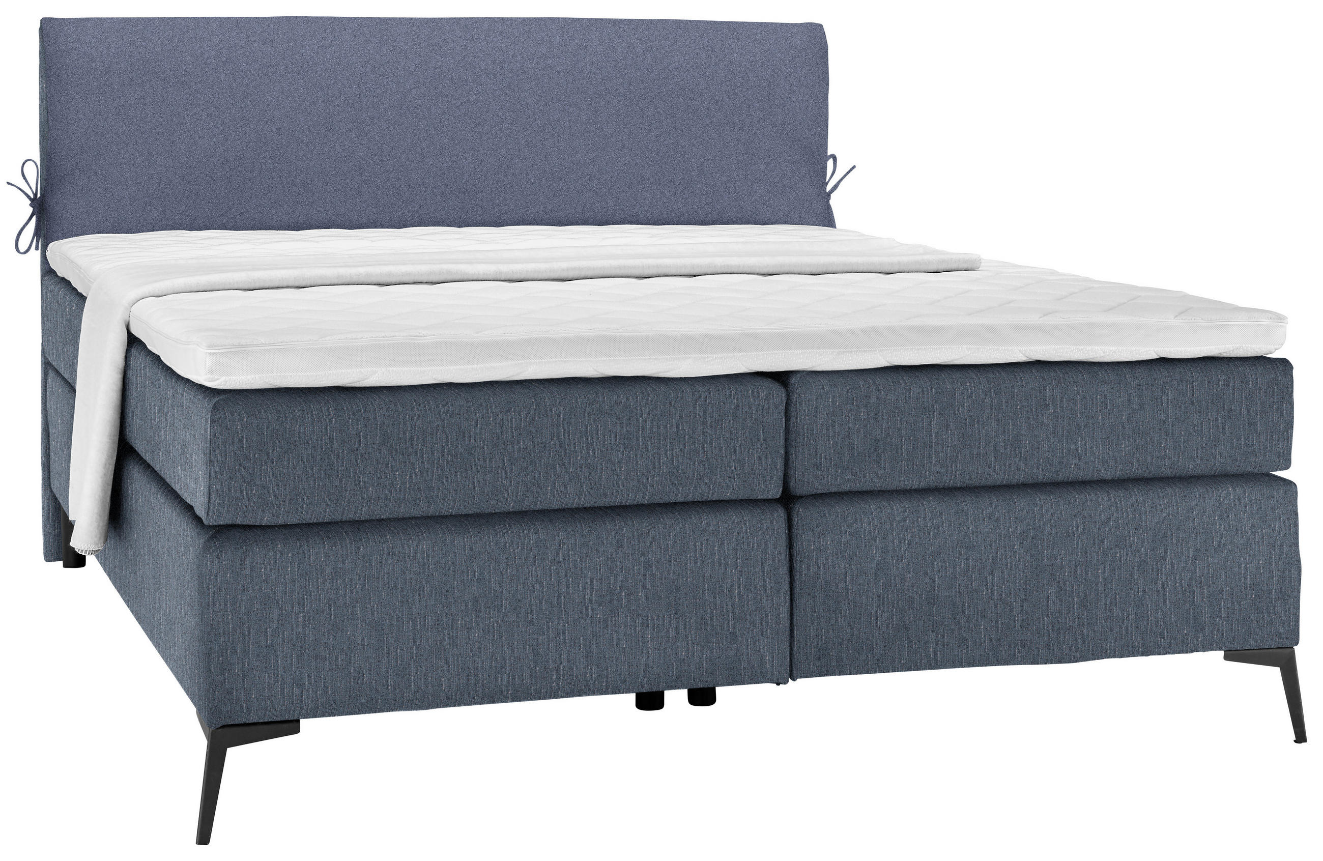 Boxspringbett 200/200 cm in Blau