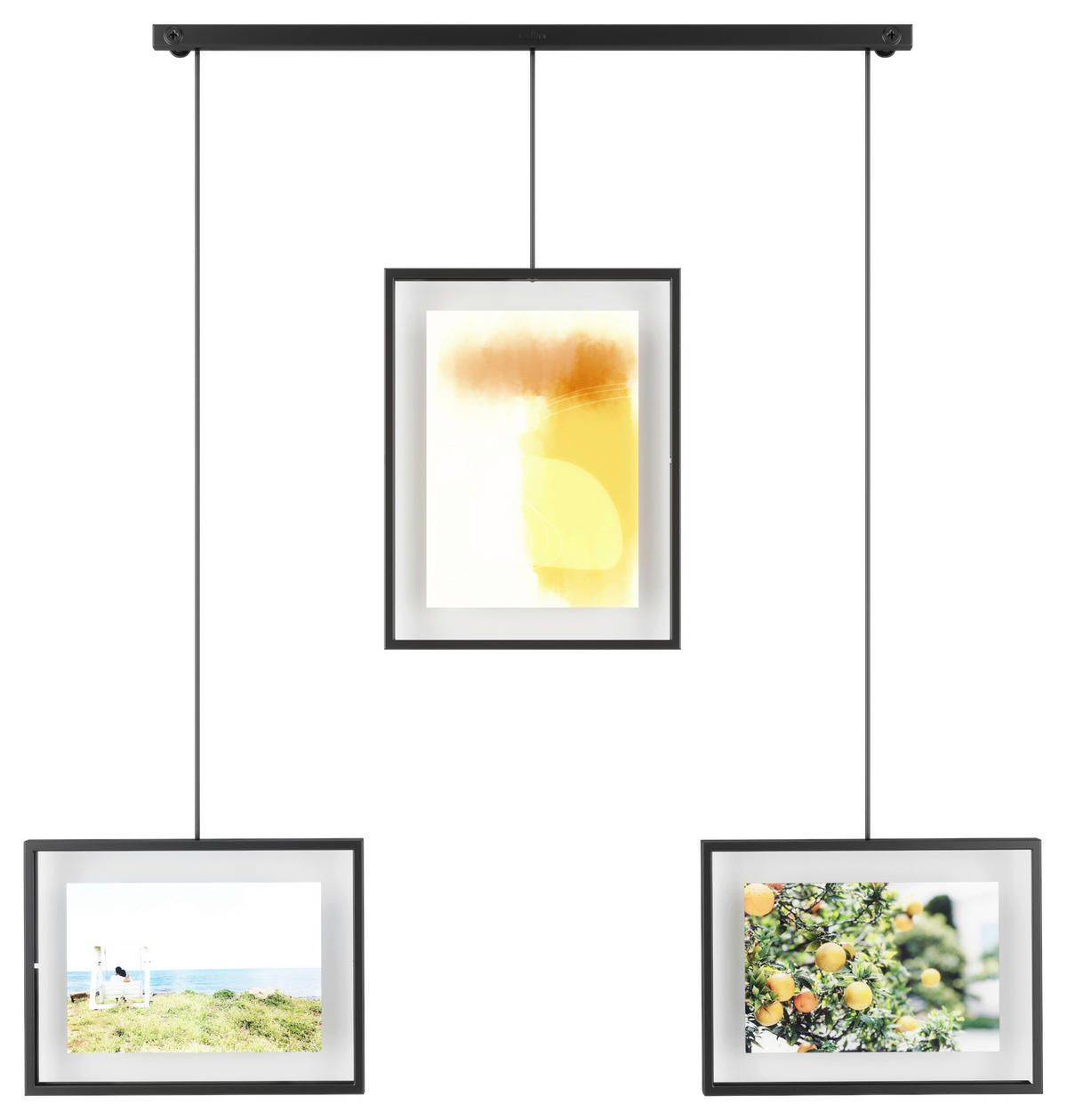 COLLAGERAM 45,7/2,5/67 cm  - svart, Design, metall/glas (45,7/2,5/67cm) - Umbra