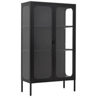 KOMMODE  in 80/140/35 cm  - Klar/Schwarz, Design, Glas/Metall (80/140/35cm) - MID.YOU