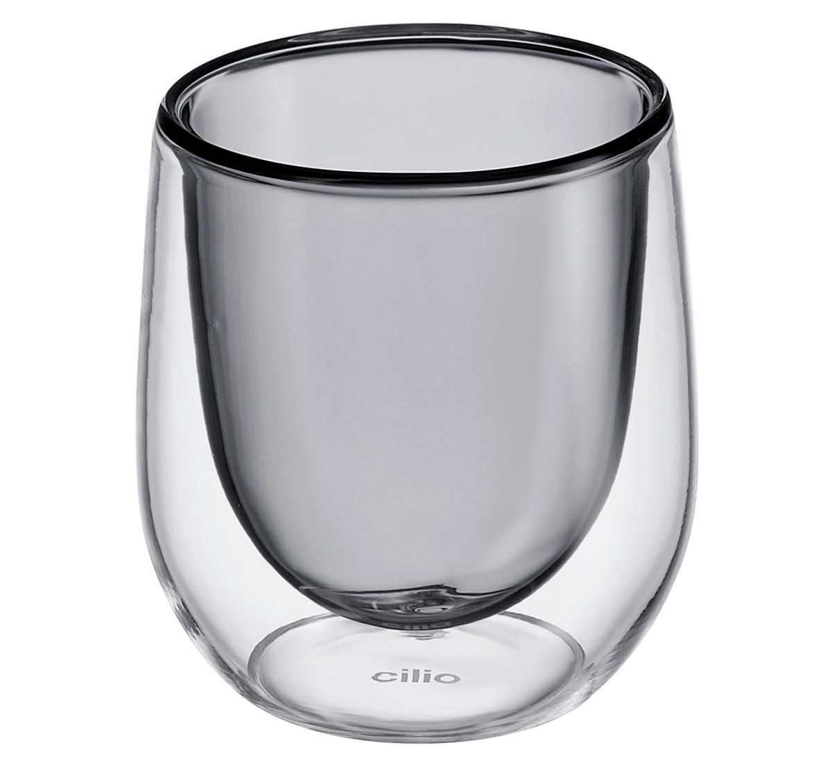 ESPRESSOGLÄSERSET VERONA  - Grau, KONVENTIONELL, Glas (6/6,5cm) - Cilio