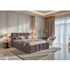 POLSTERBETT Lattenrost, Bettkasten Dunkelgrau 180/200 cm  - Dunkelgrau, MODERN, Holz/Textil (180/200cm) - Livetastic