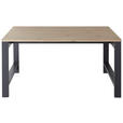 SCHREIBTISCH 160/80/76 cm  in Graphitfarben, Eiche Artisan  - Graphitfarben/Eiche Artisan, KONVENTIONELL, Holzwerkstoff (160/80/76cm) - Carryhome