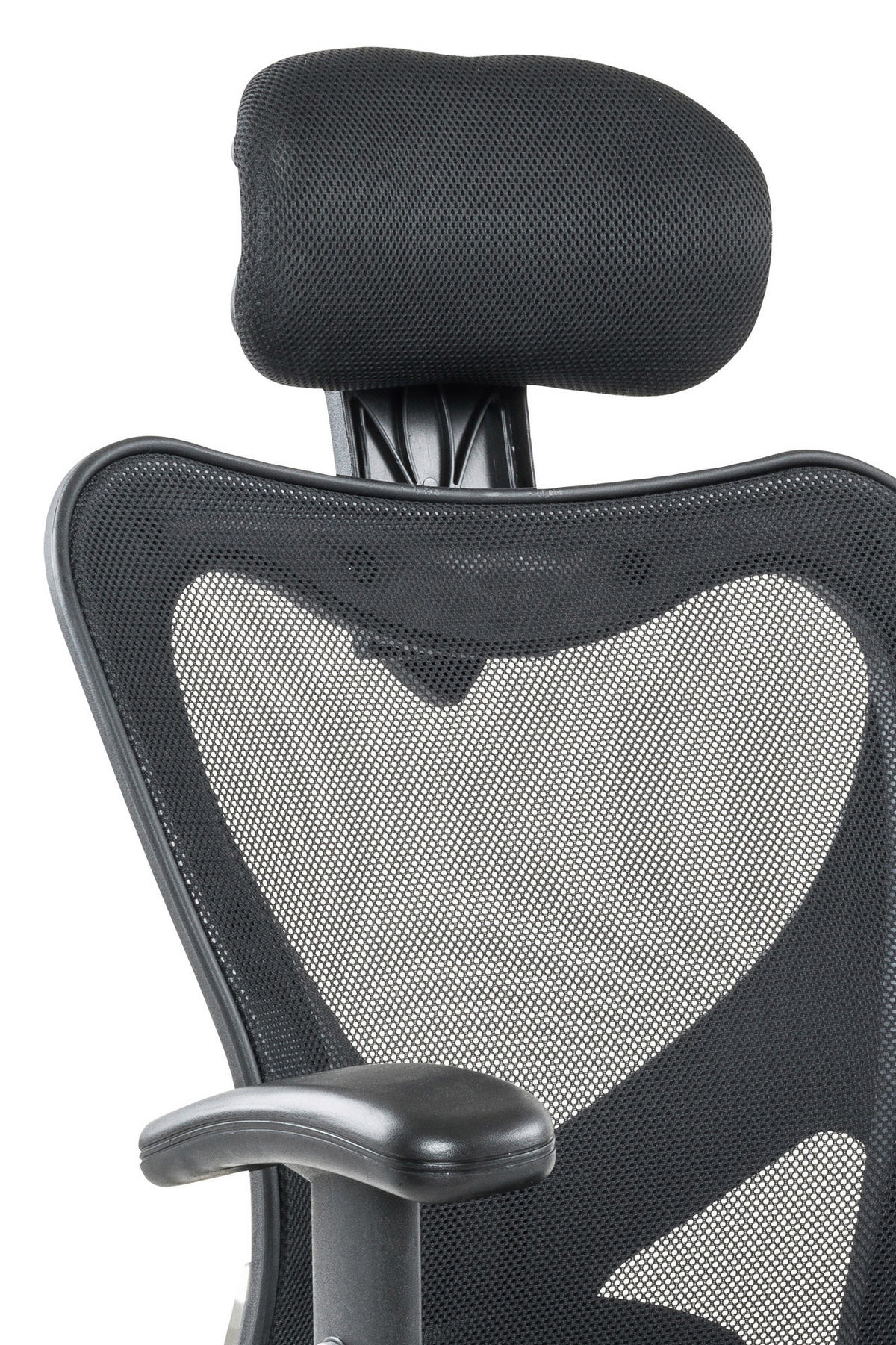 DREHSTUHL Netzbespannung Schwarz, Silberfarben  - Silberfarben/Schwarz, MODERN, Kunststoff/Textil (65/114/60cm) - Livetastic