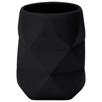 ZAHNPUTZBECHER Kunststoff  - Schwarz, Konventionell, Kunststoff (8/10/8cm) - Kleine Wolke