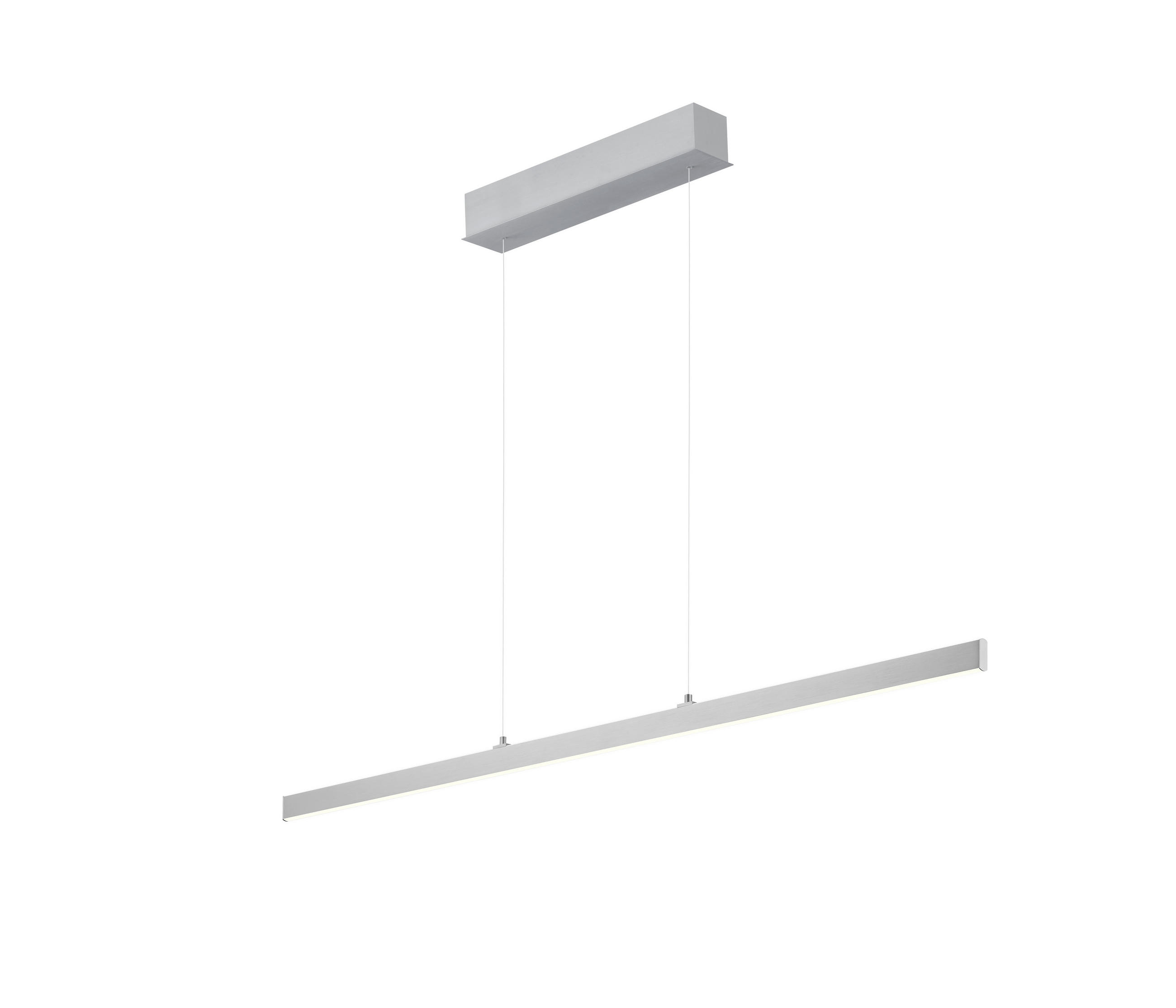LED-HÄNGELEUCHTE KARO 130/4,3/30-150 cm   - Alufarben, Design, Metall (130/4,3/30-150cm) - Hell