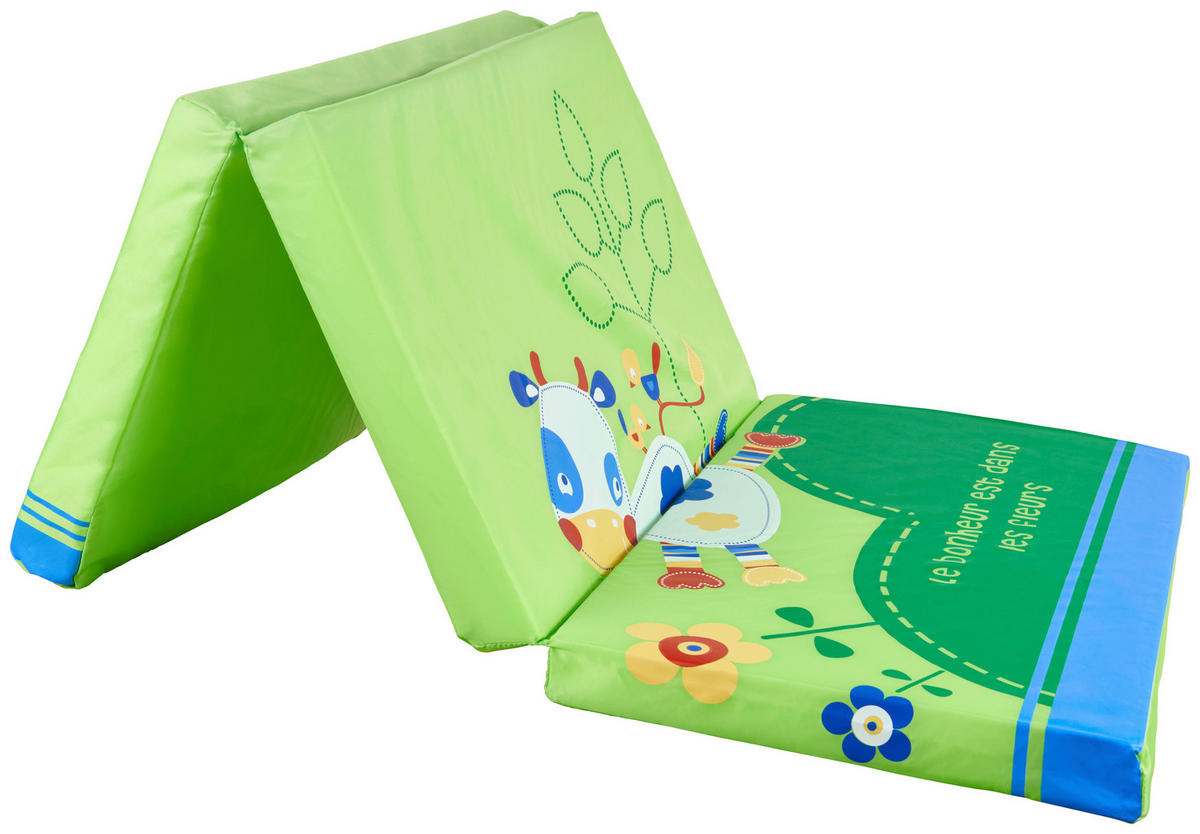 VZMETNICA ZA PRENOSNO POSTELJ jedro iz poliuretanske pene 118/59/5 cm  - zelena, Basics, umetna masa/tekstil (118/59/5cm) - My Baby Lou