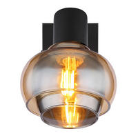 STRAHLER - Schwarz, Basics, Glas/Metall (10,5/13,5/12,5cm) - Globo