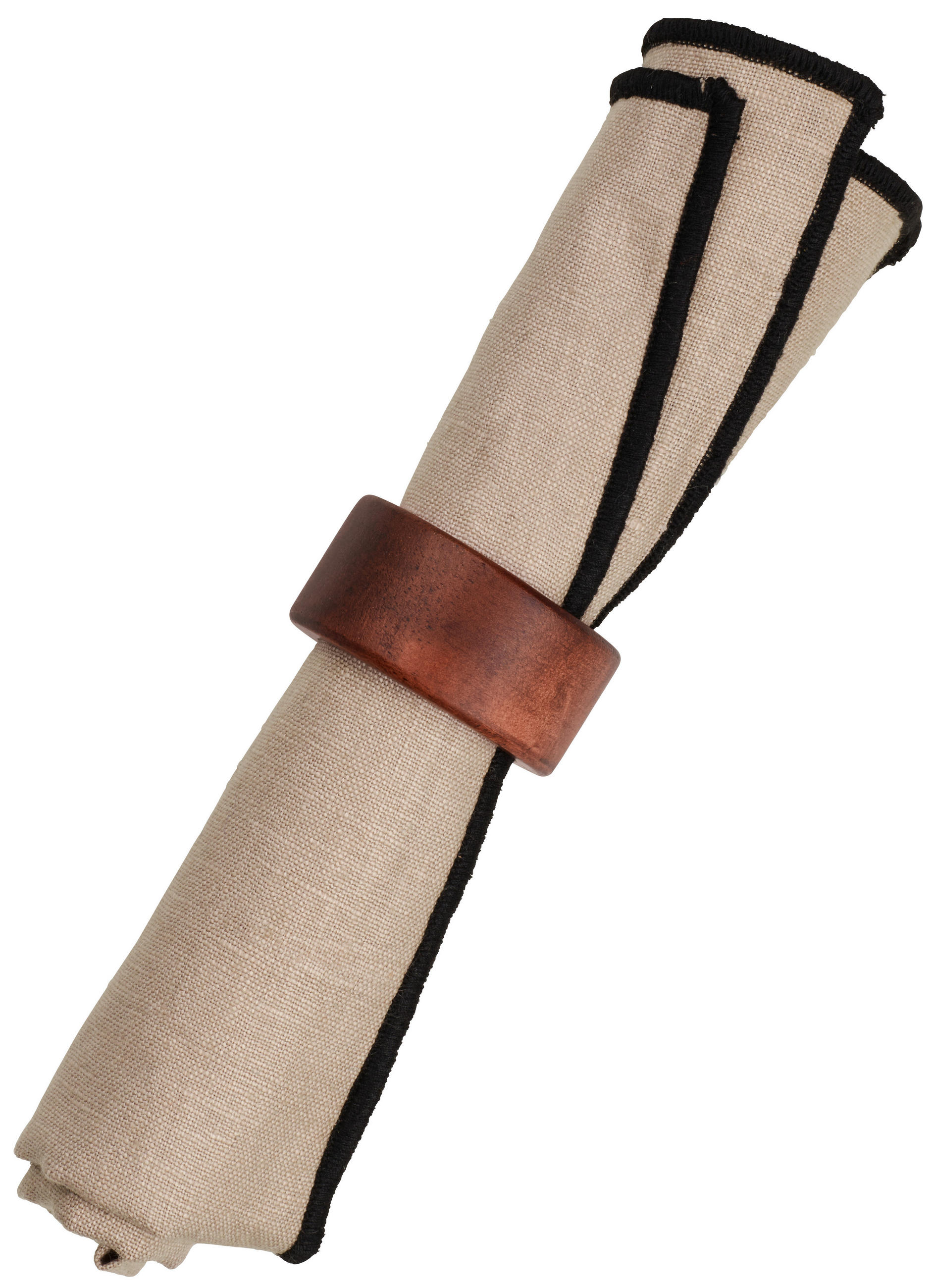 SERVIETTENRINGESET   - Braun, Basics, Holz (5,3/2,5cm) - ASA
