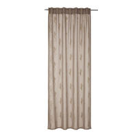 SCHLAUFENSCHAL  halbtransparent  135/245 cm   - Beige, Basics, Textil (135/245cm)