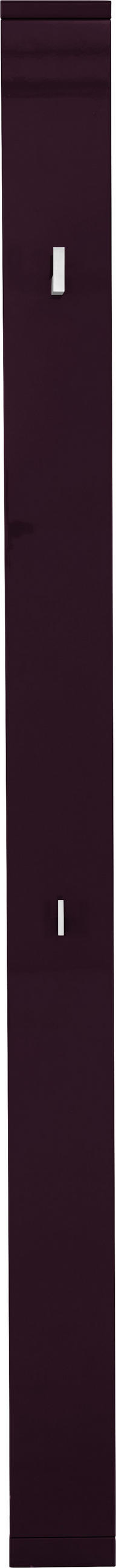 GARDEROBENPANEEL  in 15/218,3/13,2 cm  - Aubergine, Design, Holzwerkstoff (15/218,3/13,2cm) - Invivus