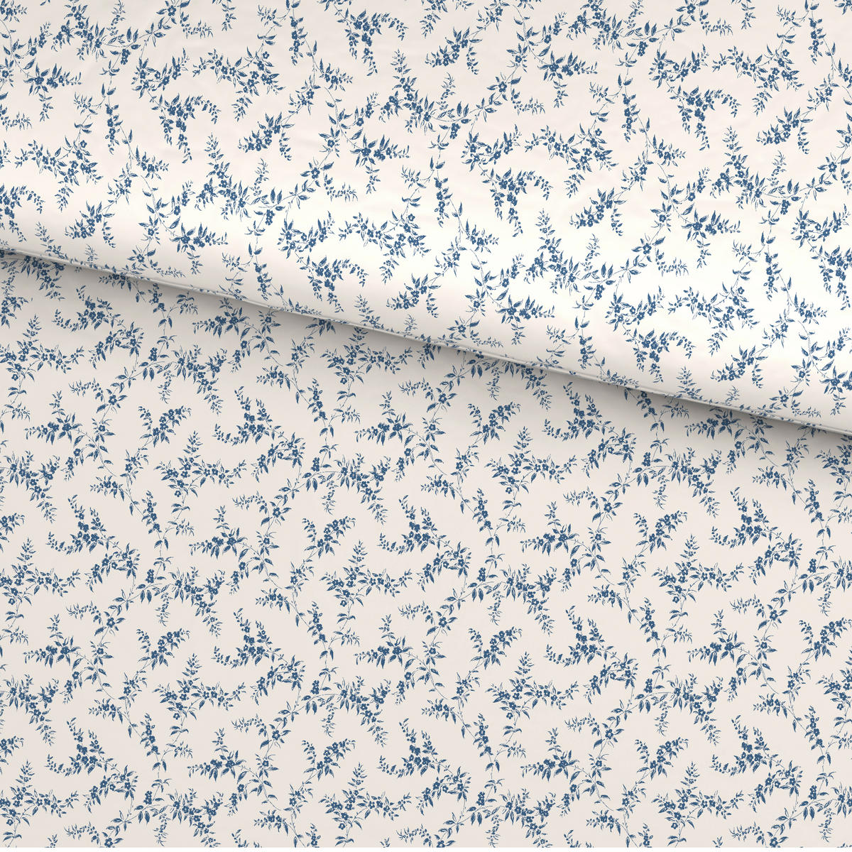 BETTWÄSCHE Mavie Satin 160/210 cm  - Blau, KONVENTIONELL, Textil (160/210cm) - Esposa