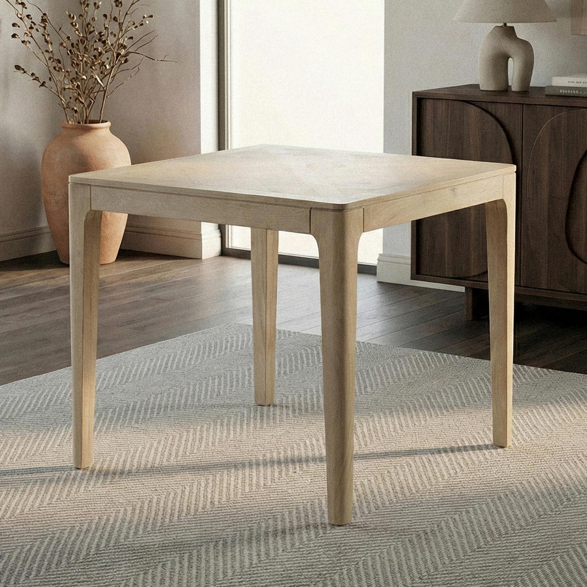 ESSTISCH in Holz 80/80/76 cm  - Weiß, Design, Holz (80/80/76cm) - Livetastic