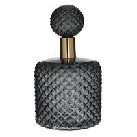 DEKANTER 0,5 l  - Goldfarben/Schwarz, Trend, Glas/Metall (0,5l)