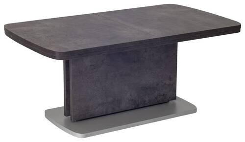 COUCHTISCH 110-180/63/53-72 cm rechteckig Anthrazit, Grau  - Anthrazit/Silberfarben, KONVENTIONELL, Holzwerkstoff (110-180/63/53-72cm) - Venda