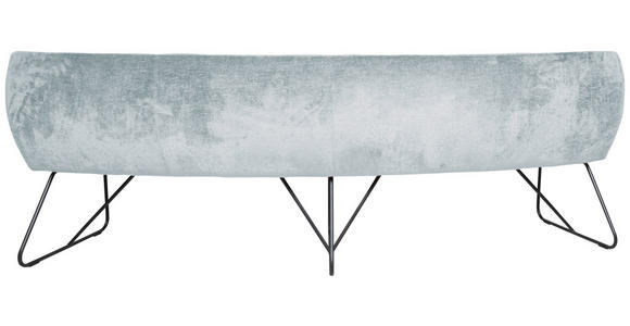 SITZBANK 252/88/81 cm Flachgewebe Grau Metall - Anthrazit/Grau, Design, Textil/Metall (252/88/81cm) - Valnatura