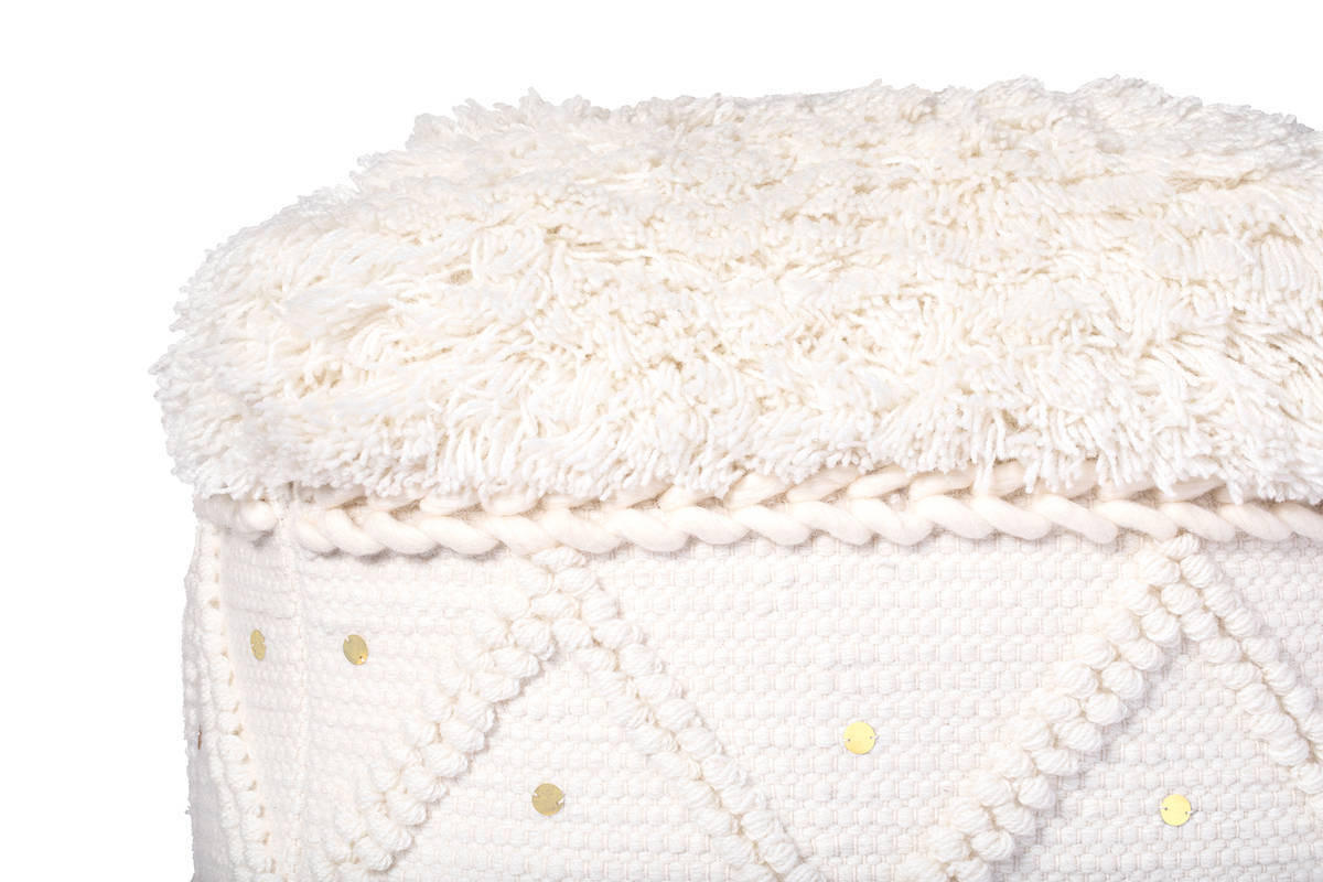 POUF 50/45/50 cm  - Creme, Trend, Textil (50/45/50cm) - Kayoom