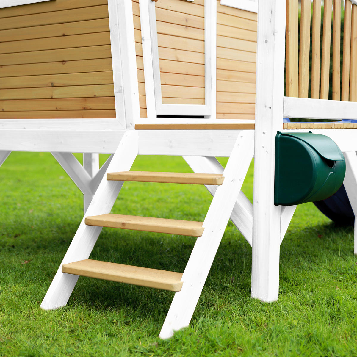 SPIELHAUS 264/203/177 cm  - Blau/Braun, KONVENTIONELL, Holz/Kunststoff (264/203/177cm) - Ambia Garden
