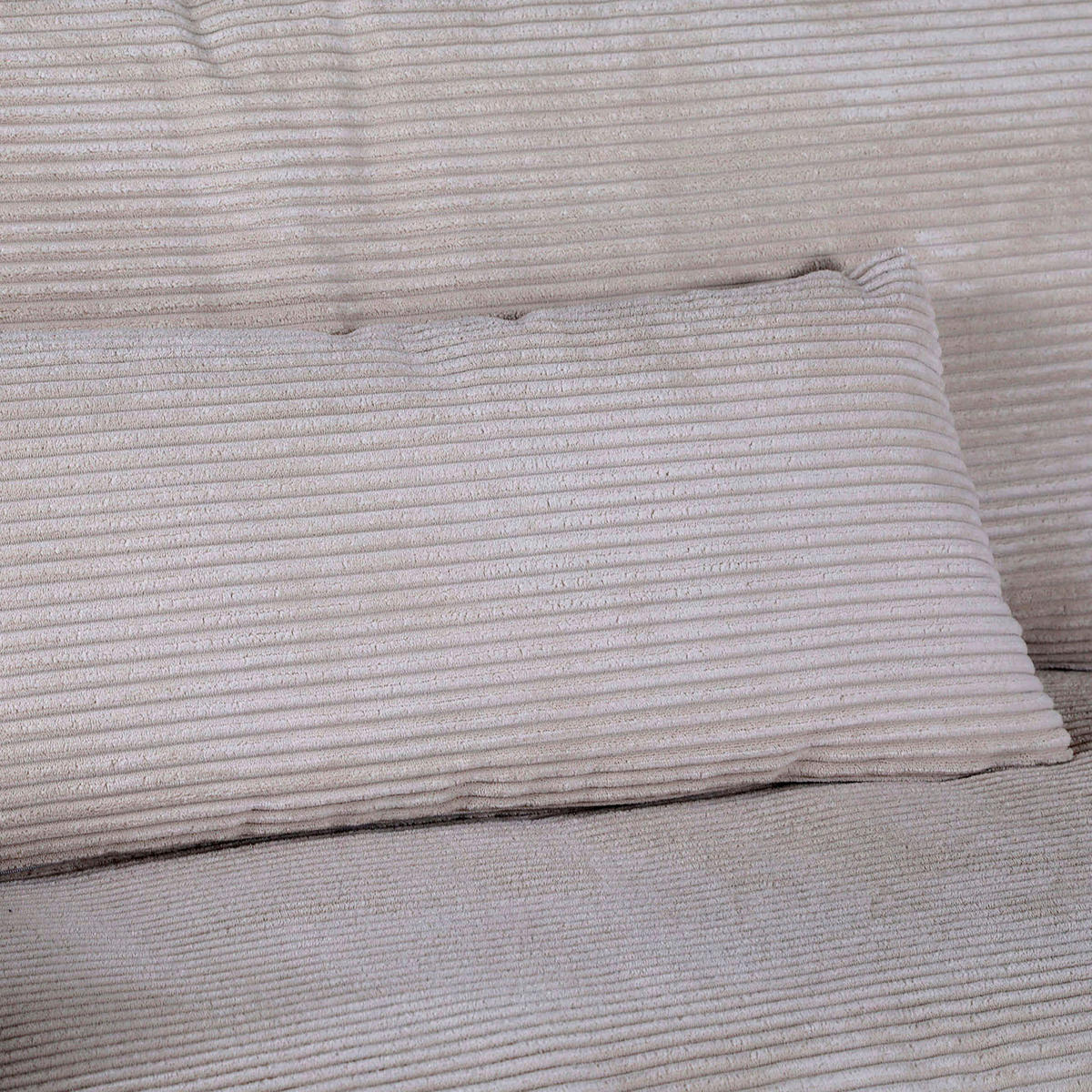 BIGSOFA in Cord Olivgrün  - Schwarz/Olivgrün, Romantik / Landhaus, Kunststoff/Textil (270/67/120cm) - Landscape