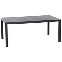 GARTENTISCH 180/100/74 cm Metall rechteckig  - Schieferfarben/Anthrazit, Basics, Keramik/Metall (180/100/74cm) - Siena Garden